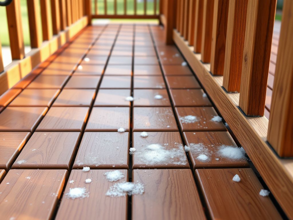 Spray Foam Overspray Removal from Decking